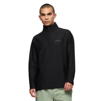 Camisa de camadas intermédias Teebo com fecho de correr de um quarto para homem