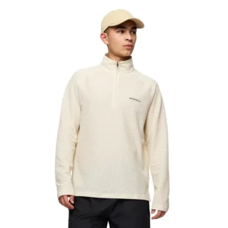Camisa de camadas intermédias Teebo com fecho de correr de um quarto para homem