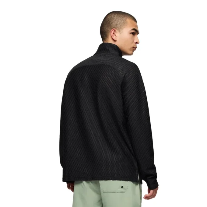 Camisa de camadas intermédias Teebo com fecho de correr de um quarto para homem Camisa de camadas intermédias Teebo com fecho de correr de um quarto para homem