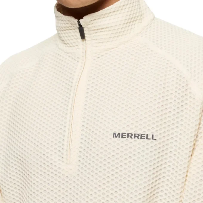 Camisa de camadas intermédias Teebo com fecho de correr de um quarto para homem Camisa de camadas intermédias Teebo com fecho de correr de um quarto para homem