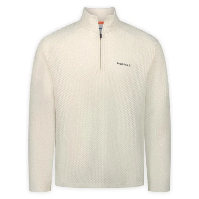 Camisa de camadas intermédias Teebo com fecho de correr de um quarto para homem Camisa de camadas intermédias Teebo com fecho de correr de um quarto para homem