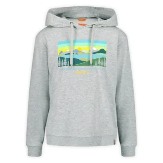 Sweatshirt com capuz feminino Await Adventure Semi-Cropped Graphic