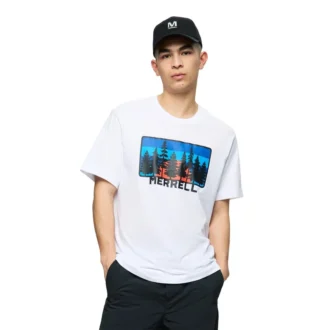 T-shirt com estampado Forest Line para homem