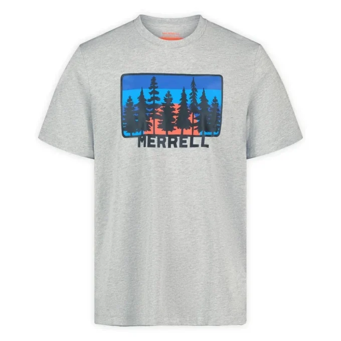 T-shirt com estampado Forest Line para homem T-shirt com estampado Forest Line para homem