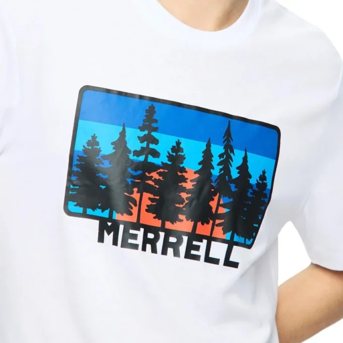 T-shirt com estampado Forest Line para homem T-shirt com estampado Forest Line para homem