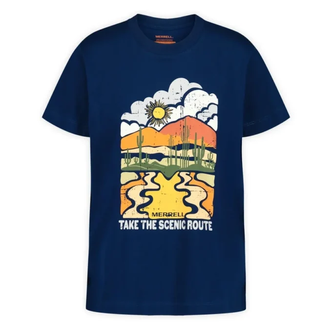 T-shirt com estampado Scenic Route para mulher T-shirt com estampado Scenic Route para mulher